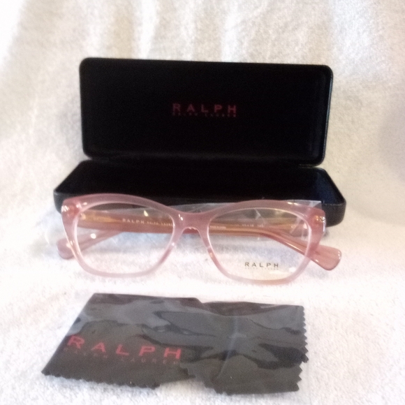 NEW RALPH RA7161U Eyeglasses – Transparent Pink (6155), 53mm